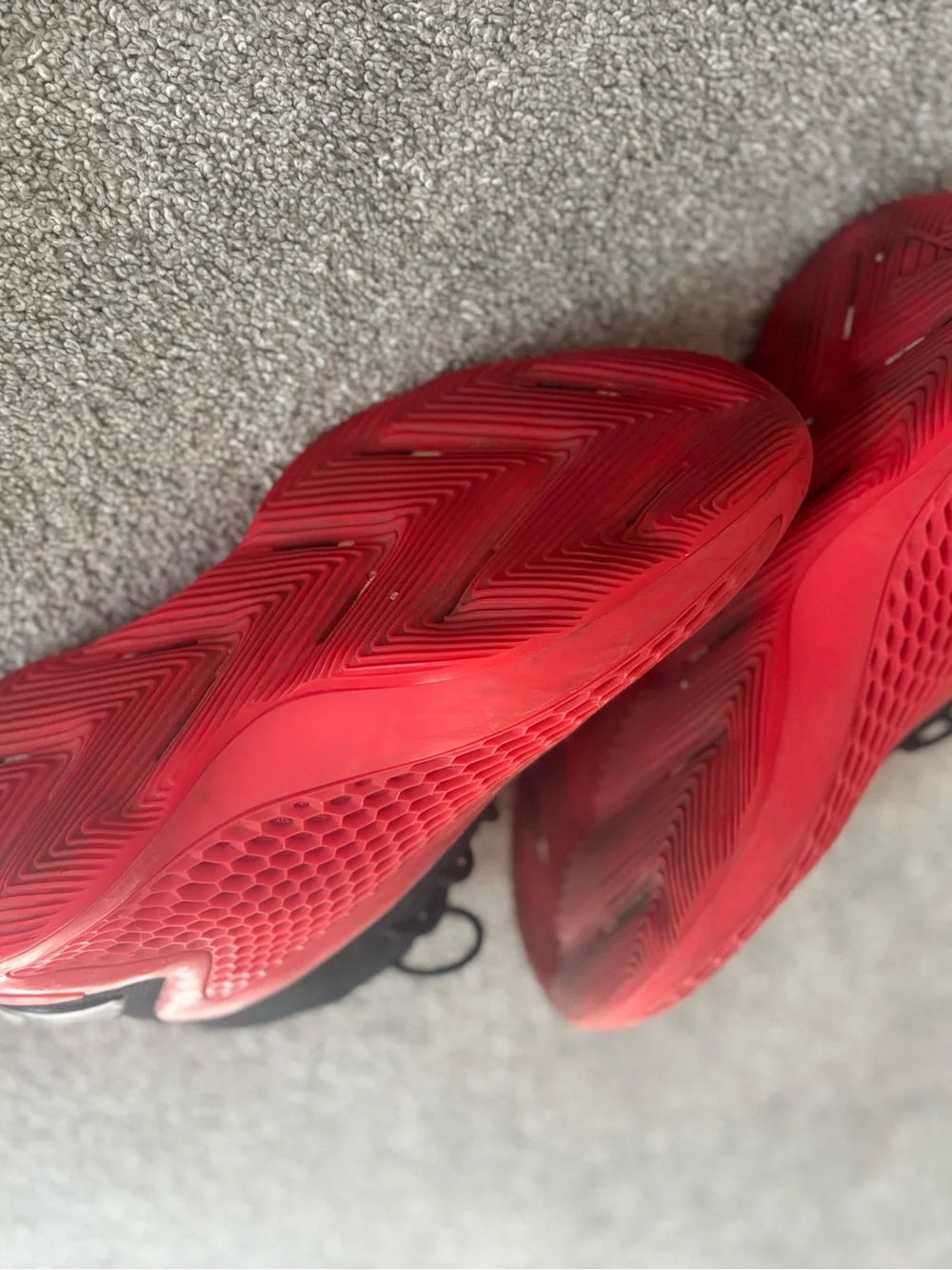 Adidas Black and Red High-Top basketball  Shoes